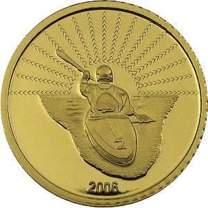 Afghanistan / Gold Medal 2006 Kayak - reverse photo