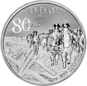 Alderney / Silver Ounce 2024 D-Day Anniversary - reverse photo
