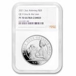 Silver Two Ounces 2021 Una and the Lion: Photo Coin, Alderney, Silver Two Ounces 2021 Una and the Lion / thumbnail