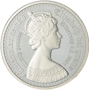 Alderney / Silver Ten Ounces 2021 Queen Victoria - Gothic - obverse photo