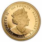 Gold Ounce 2021 Una and the Lion: Photo Coin, Alderney, Gold Ounce 2021 Una and the Lion / thumbnail