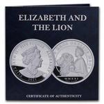 Silver Two Ounces 2021 Una and the Lion: Photo Coin, Alderney, Silver Two Ounces 2021 Una and the Lion / thumbnail