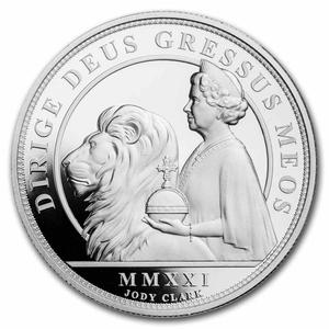 Alderney / Silver Two Ounces 2021 Una and the Lion - obverse photo