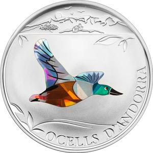 Andorra / Five Diners Silver 2012 Northern Shoveler - reverse photo