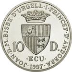 Ten Diners 1997 Bach: Photo Coin, Andorra, Ten Diners 1997 Bach / thumbnail