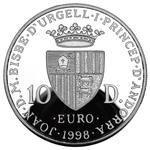 Ten Diners 1998 Seated Europa: Photo Coin, Andorra, Ten Diners 1998 Seated Europa / thumbnail