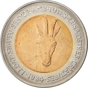Andorra / Two Diners 1984 Goat - obverse photo