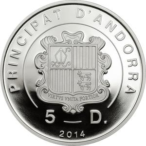 Andorra / Silver Half Ounce 2014 Kingfisher - obverse photo
