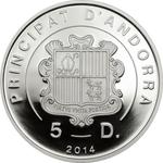 Silver Half Ounce 2014 Kingfisher: Photo Coin, Andorra, Silver Half Ounce 2014 Kingfisher / thumbnail
