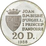 Twenty Diners 1988 Skating: Photo Coin, Andorra, Twenty Diners 1988 Skating / thumbnail