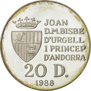 Andorra / Twenty Diners 1988 Gymnastics - reverse photo