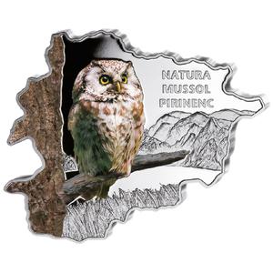 Andorra / Silver Ounce 2013 Andorra Wildlife - Boreal Owl - reverse photo