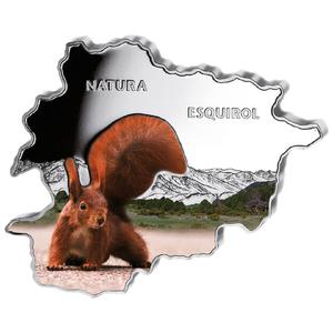 Andorra / Silver Ounce 2013 Andorra Wildlife - Squirrel - reverse photo