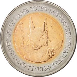 Andorra / Two Diners 1984 Squirrel - obverse photo