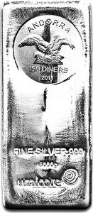 Andorra / Silver Five Kilos Bar 2011 Umicore - reverse photo