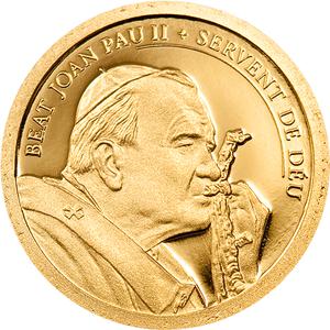Andorra / Gold Half Gram 2011 Beatification of John Paul II - reverse photo