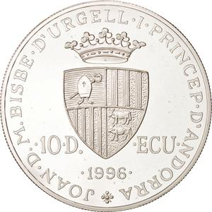 Andorra / Ten Diners 1996 Charlemagne - reverse photo