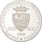 Ten Diners 1996 Charlemagne: Photo Coin, Andorra, Ten Diners 1996 Charlemagne / thumbnail