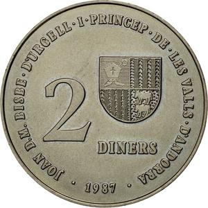 Andorra / Two Diners 1987 - reverse photo