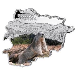 Andorra / Silver Ounce 2013 Andorra Wildlife - Marmot - reverse photo