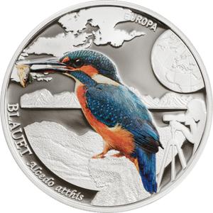 Andorra / Silver Half Ounce 2014 Kingfisher - reverse photo