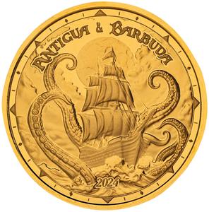 Antigua and Barbuda / Gold Ounce 2024 Rum Runner and Kraken - reverse photo