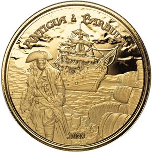 Antigua and Barbuda / Gold Ounce 2023 Rum Runner - reverse photo