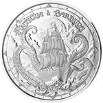 Silver Ounce 2024 Rum Runner and Kraken: Photo 2024 EC8 Antigua & Barbuda | Rum Runner and Kraken 1 oz Silver Coin / thumbnail