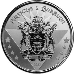 Antigua and Barbuda / Silver Ounce 2022 Coat of Arms of Antigua and Barbuda - reverse photo