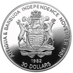 Antigua and Barbuda / Thirty Dollars 1982 - obverse photo
