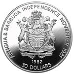 Thirty Dollars 1982: Photo Coin, Antigua and Barbuda, Thirty Dollars 1982 / thumbnail