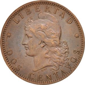 Argentina / Two Centavos 1893 - obverse photo