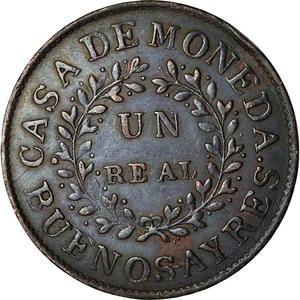 Argentina / One Real 1840 Buenos Aires - obverse photo