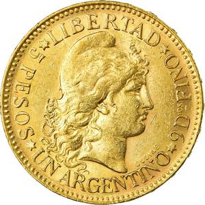 Argentina / Argentino 1884 - reverse photo
