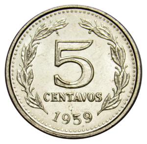 Argentina / Five Centavos 1959 - reverse photo