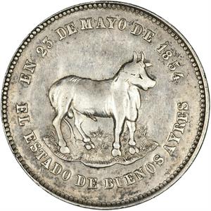 Argentina / Buenos Aires 1854 Constitution Proclamation Medal - obverse photo