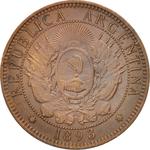 Two Centavos 1893: Photo Coin, Argentina, Two Centavos 1893 / thumbnail