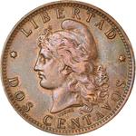 Two Centavos 1891: Photo Coin, Argentina, Two Centavos 1891 / thumbnail