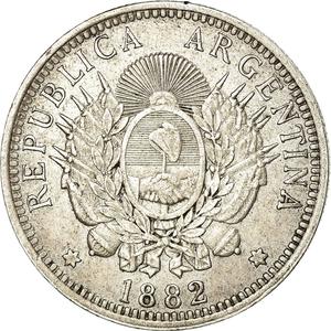 Argentina / Fifty Centavos 1882 - obverse photo