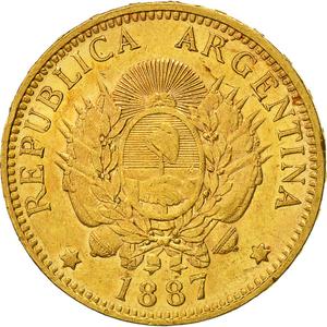 Argentina / Argentino 1887 - reverse photo