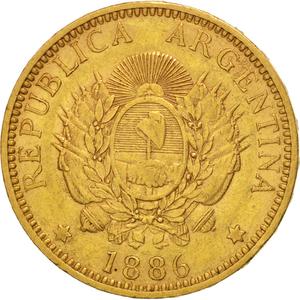 Argentina / Argentino 1886 - obverse photo