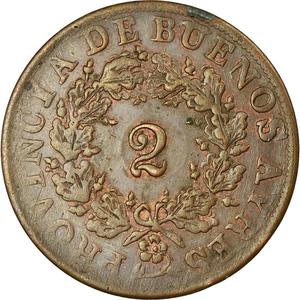 Argentina / Two Reales 1856 Buenos Aires - reverse photo