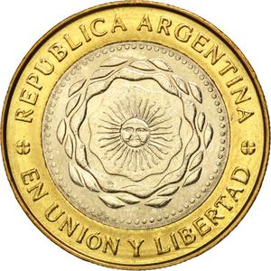 Argentina / Two Pesos 2010 - obverse photo