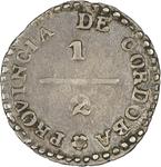 Half Real 1850 Cordoba: Photo Coin, Argentina, Half Real 1850 Cordoba / thumbnail