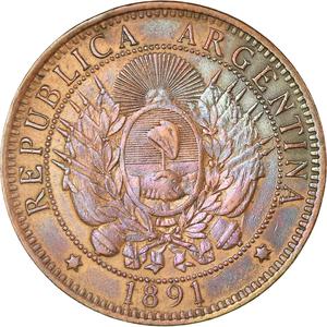 Argentina / Two Centavos 1891 - obverse photo