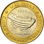 Two Pesos 2012 Malvinas: Photo Coin, Argentina, Two Pesos 2012 Malvinas / thumbnail