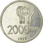 Two Thousand Pesos 1977: Photo Coin, Argentina, Two Thousand Pesos 1977 / thumbnail