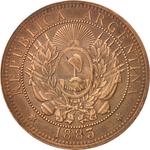 Two Centavos 1883: Photo Coin, Argentina, Two Centavos 1883 / thumbnail