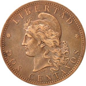 Argentina / Two Centavos 1883 - reverse photo