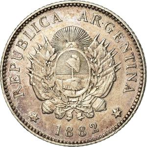 Argentina / Twenty Centavos 1882 - obverse photo